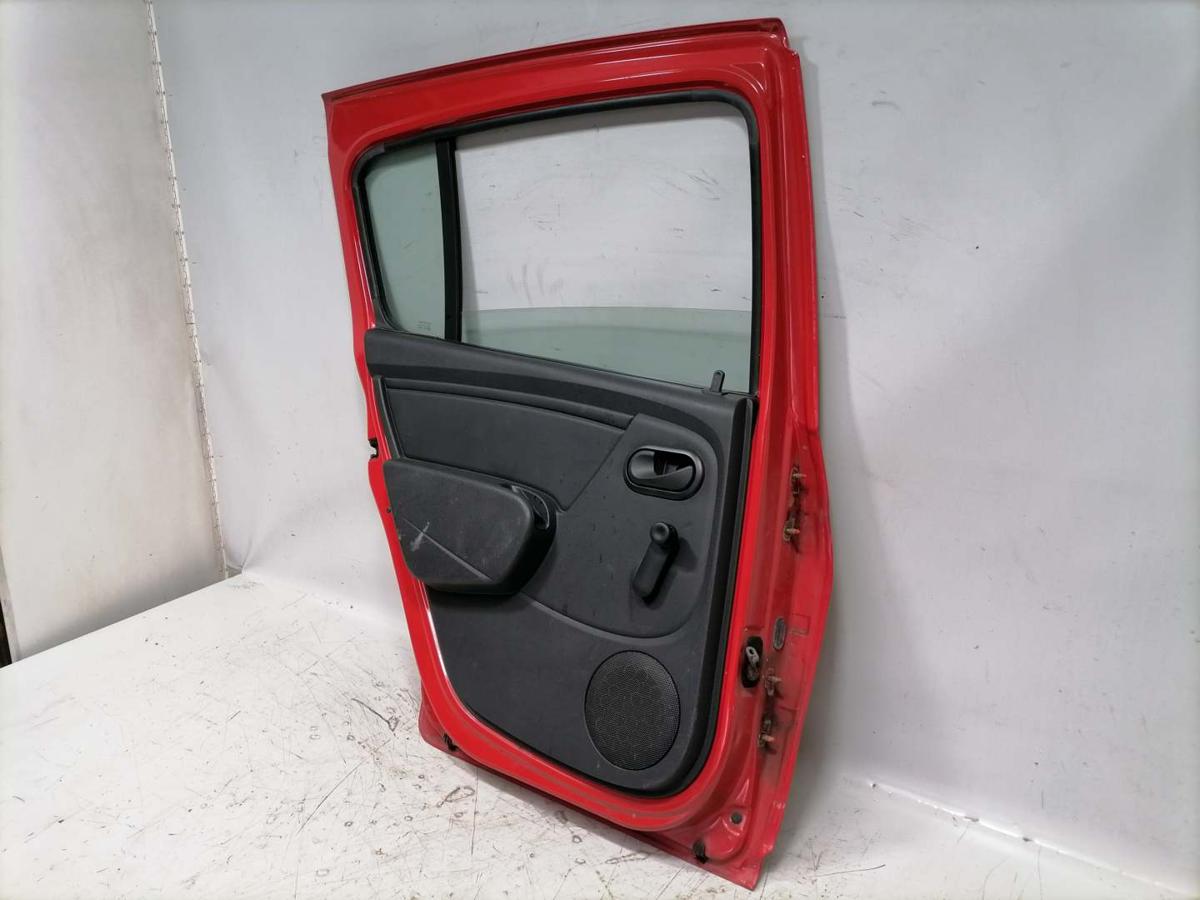 Dacia Sandero SD original T&uuml;r hinten links OV21D Red Passion Rohbau BJ09